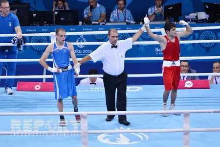 ​Президент вручил золотую медаль победителю Баку-2015 Эльвину Мамишзаде