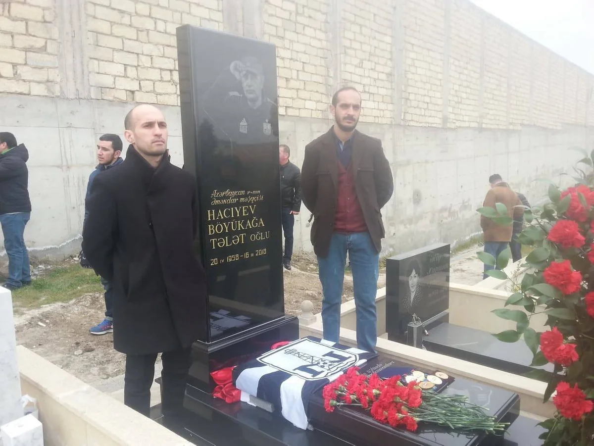 Futbol ictimaiyyəti Böyükağa Hacıyevin məzarını ziyarət edib