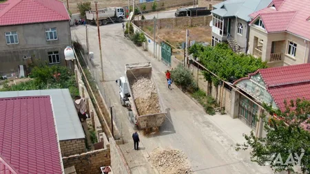 Hökməli qəsəbəsində şəhidlərin adlarını daşıyan 2 küçə təmir edilir