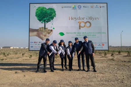 TuranBank Heydər Əliyevin anadan olmasının 100-cü ildönümü ilə bağlı ağacəkmə aksiyasına qoşulub