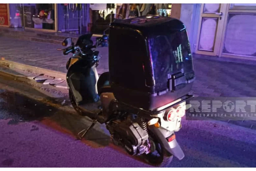 Sumqayıtda moped yolu keçən piyadanı vurub 