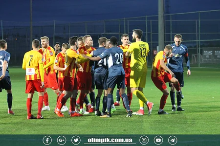 Incident takes place in match led by Azerbaijani referees in Antalya