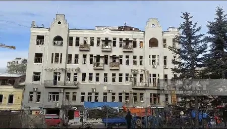 Kharkiv street destroyed by S-300 - PHOTO REPORTAGE