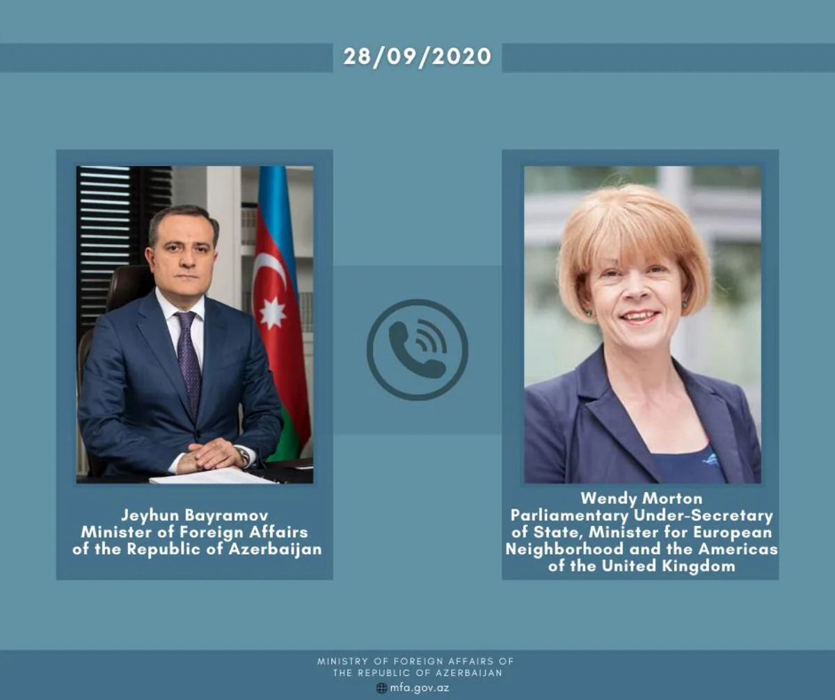 Jeyhun Bayramov, UK Minister hold phone talk