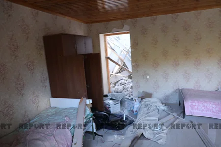 Ermənilər Ağdamın Mahrızlı kəndinə top atıb, ev tamamilə dağılıb