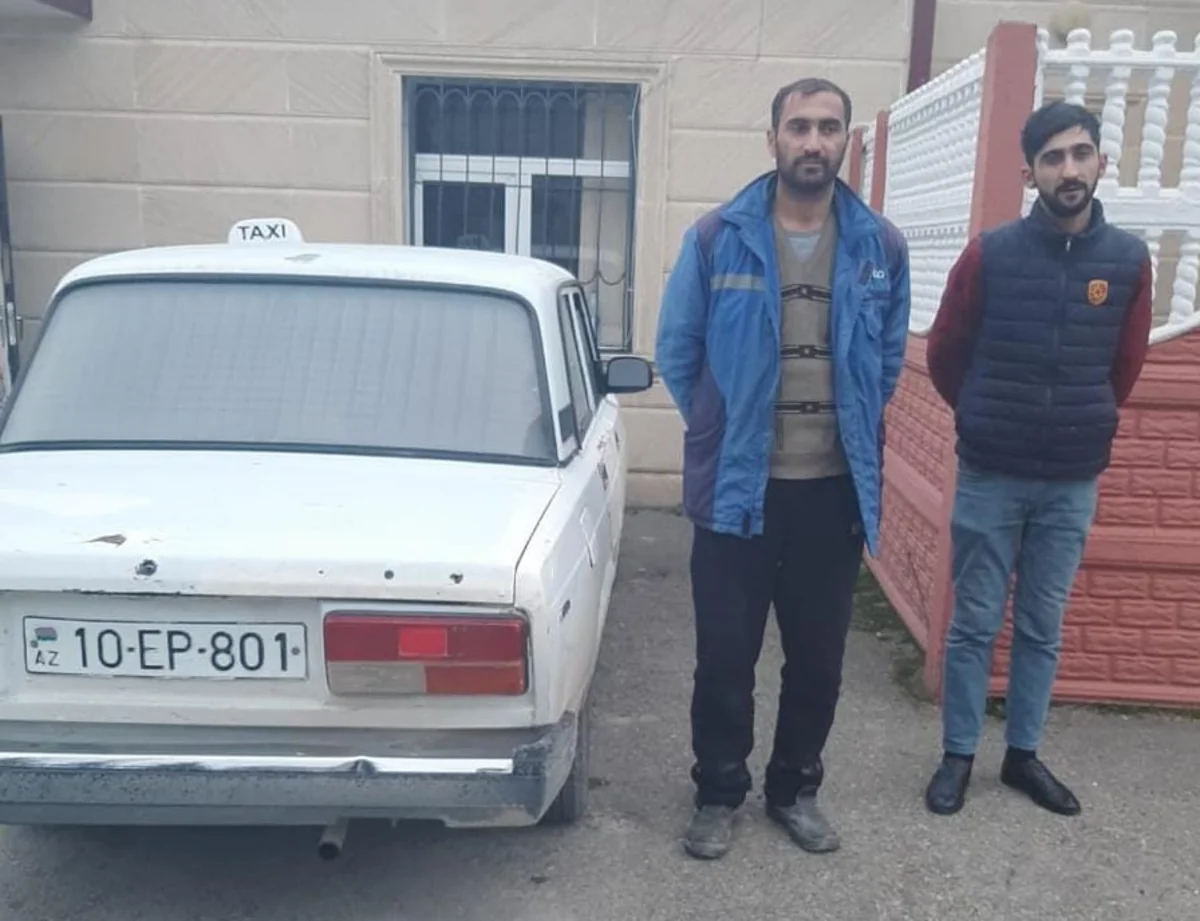 Narkotikin təsiri altında avtomobil idarə edən sürücü və onun sərnişini saxlanılıb