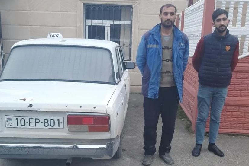 Narkotikin təsiri altında avtomobil idarə edən sürücü və onun sərnişini saxlanılıb
