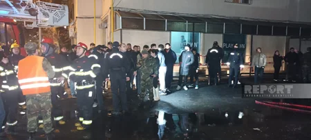 Пожар на объекте в Бинагадинском районе Баку потушен