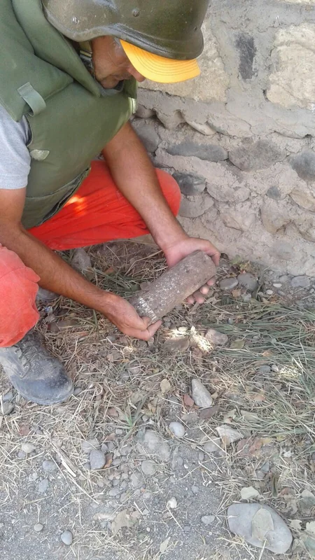 Ağstafada top mərmisi tapılıb