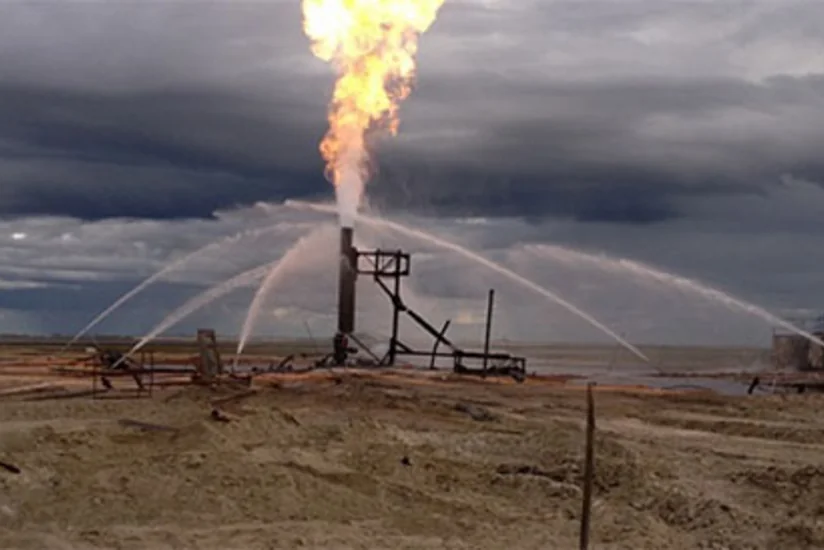 В Казахстане произошел пожар на нефтяном месторождении, есть погибший