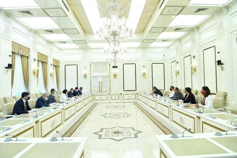 Sahibə Qafarova Fransa Milli Assambleyasının nümayəndə heyəti ilə görüşüb