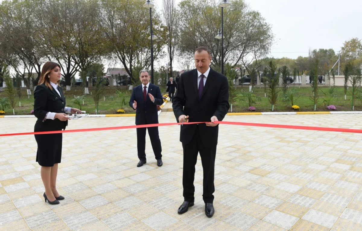 Heydər Əliyev Fondunun təşəbbüsü ilə Beyləqanda inşa edilən 240 şagird yerlik məktəb binası istifadəyə verilib