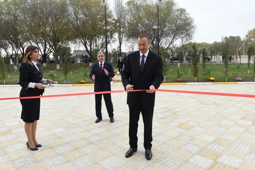 Heydər Əliyev Fondunun təşəbbüsü ilə Beyləqanda inşa edilən 240 şagird yerlik məktəb binası istifadəyə verilib