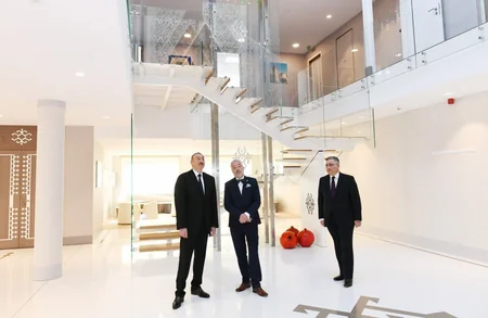 President Ilham Aliyev attends inauguration of new building of Azerbaijan's Embassy in Belgium