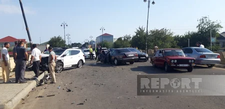В Билясуваре произошло ДТП, есть пострадавшие