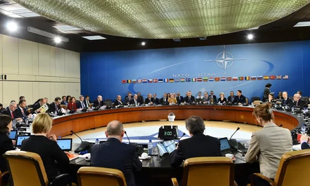 President llham Aliyev attends NATO's North Atlantic Council meeting in Brussels