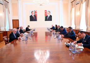 Azerbaijani PM Ali Asadov meets with TRNC President Ersin Tatar