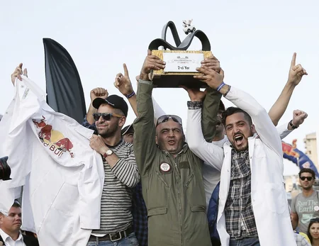 Heydər Əliyev Mərkəzinin qarşısında Red Bull Soapbox” yarışı keçirilib