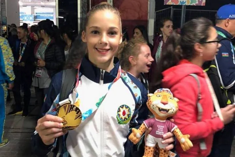 Azərbaycanın yeniyetmə gimnastı olimpiya çempionu olub