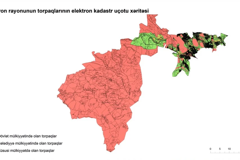 Azərbaycanın 14 rayonunda torpaqların kadastr uçotu işləri tamamlanıb