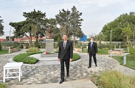 Президент Азербайджана принял участие в открытии парка в Амирджане