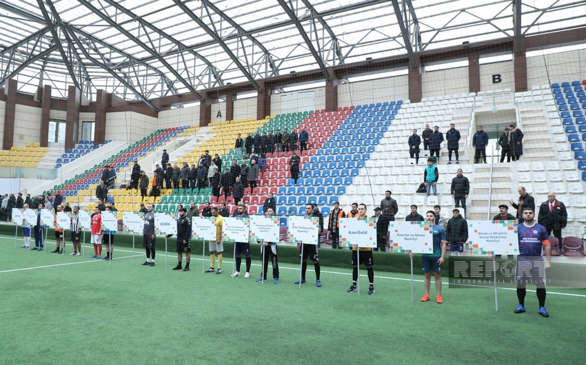 Heydər Əliyevin xatirəsinə həsr olunmuş minifutbol turnirinin açılış mərasimi keçirilib