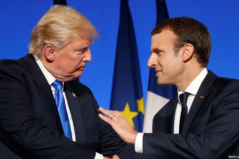 Трамп и Макрон обсудили денуклеаризацию Корейского полуострова и протесты в Иране