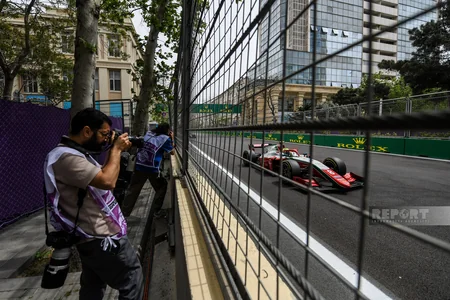 Oliver Bearmanın qalib gəldiyi “Formula 2” yarışından FOTOREPORTAJ