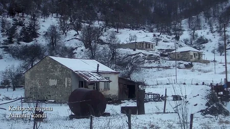 Видеокадры из села Алмалыг Кельбаджарского района