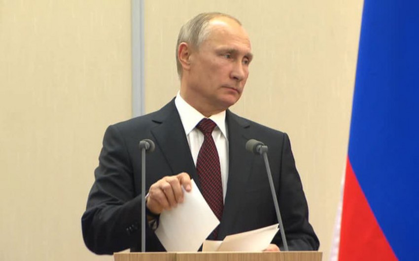 Putin və Ərdoğanın mətbuat üçün bəyanatı zamanı tərcümə problemi yaşanıb - VİDEO