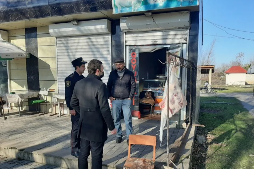İsmayıllıda qaydalara əməl etməyən heyvan kəsim məntəqələri aşkarlanıb