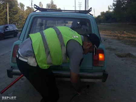 Mingəçevirdə Təmiz hava aylığı çərçivəsində sürücülərə qarşı reyd keçirilib - FOTO