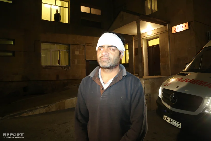 Bakıda Pakıstan vətəndaşı həmyerlisini döyərək başına çəkiclə zərbə vurub - FOTO - VİDEO