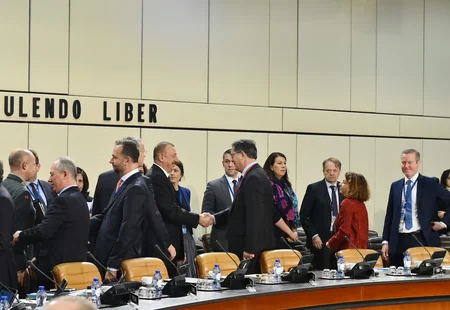President llham Aliyev attends NATO's North Atlantic Council meeting in Brussels