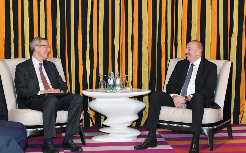 Azərbaycan lideri ilə Almaniyanın Şərqi Biznes Assosiasiyasının icraçı direktorunun görüşü olub - YENİLƏNİB