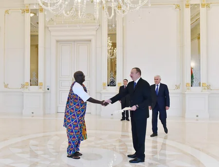 President Ilham Aliyev received credentials of four ambassadors