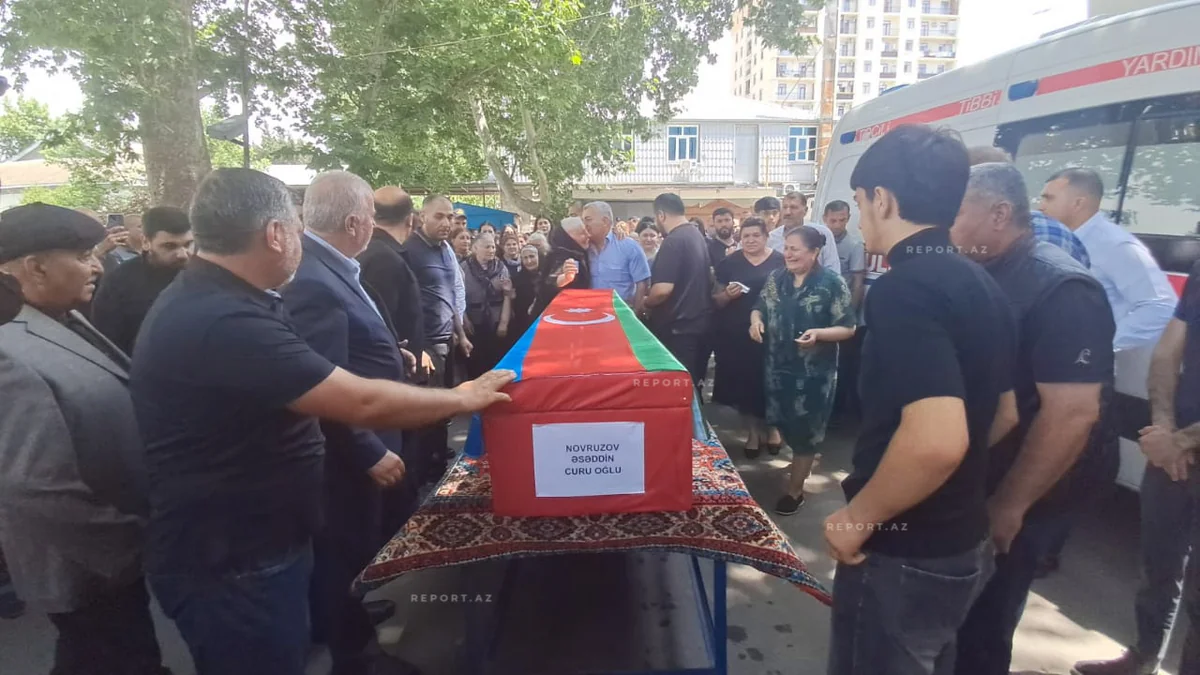 В Мингячевире простились с шехидом I Карабахской войны Асаддином Новрузовым - ВИДЕО