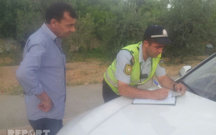 DYP Mingəçevirdə reyd keçirib, 25 sürücü cərimələnib