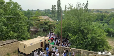 Ağstafada şəhid dəfn edilib