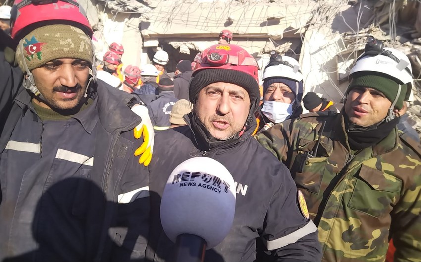 Azərbaycanın xilasediciləri: Kahramanmaraşda 2 nəfəri dağıntılar altından sağ çıxartdığımıza görə çox sevinirik