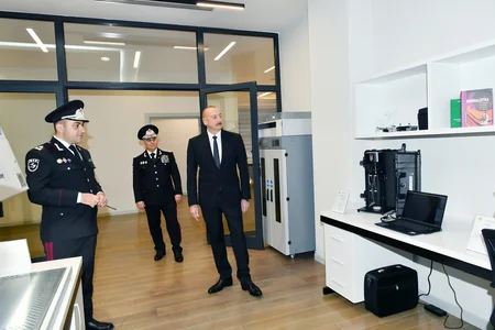 Prezident İlham Əliyev DTX-nin yeni inzibati binalarının açılışında iştirak edib