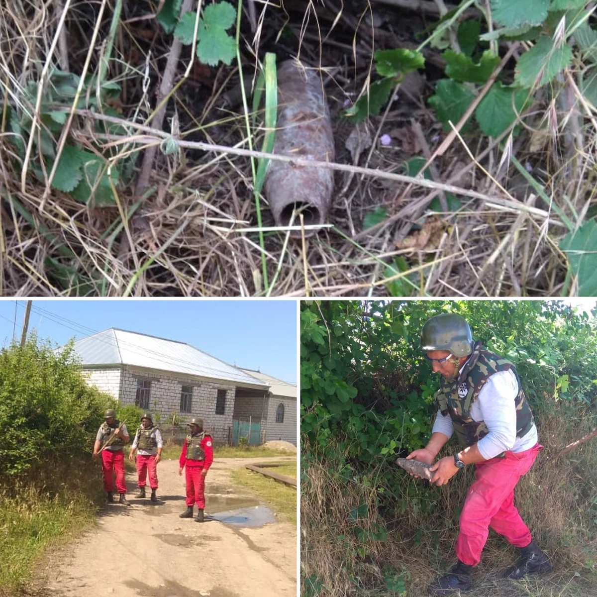 Qazaxda top mərmisi tapılıb