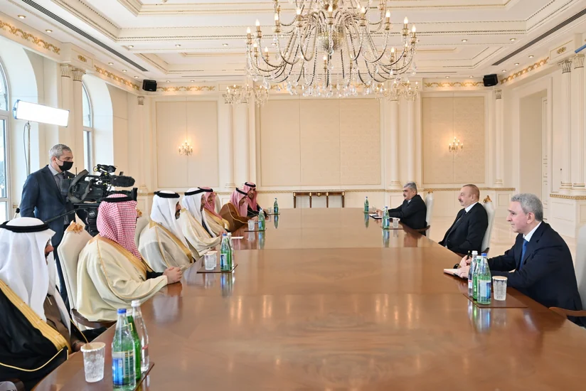 President Ilham Aliyev receives delegation led by Investment Minister of Saudi Arabia