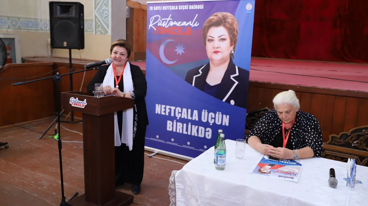 Tənzilə Rüstəmxanlının seçicilərlə görüşləri davam edir