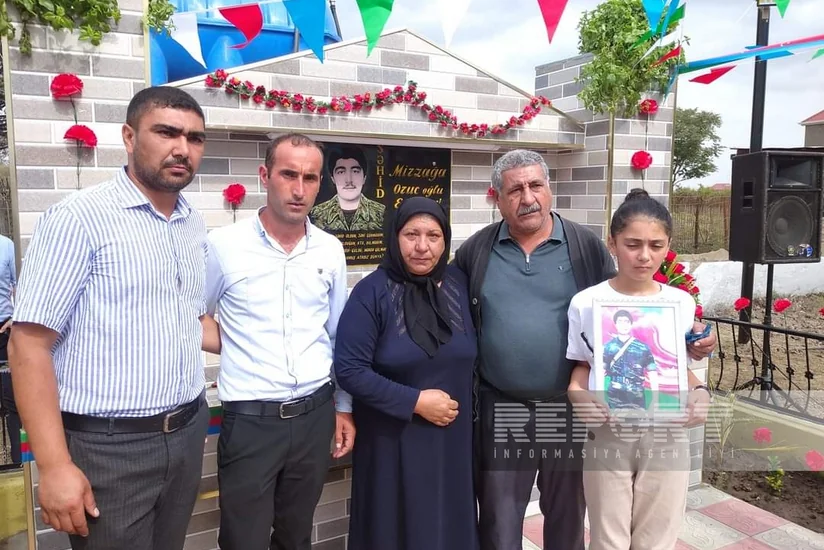 Cəlilabadda Qarabağ müharibəsi şəhidinin xatirəsinə inşa edilən bulağın açılışı olub