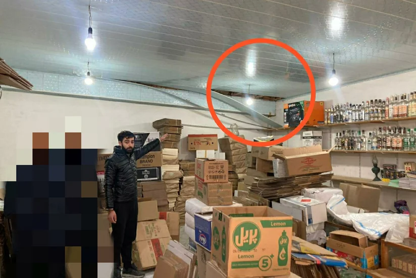 Mağazanın damını sökərək oğurluq edən şəxs tutulub