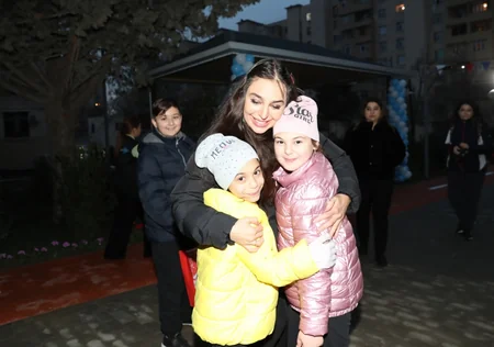 Leyla Aliyeva attends inauguration of another yard redeveloped under “Bizim həyət” project