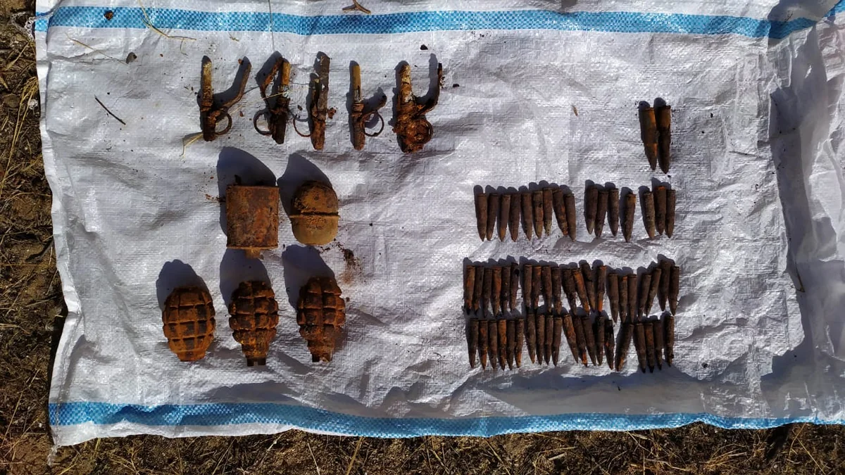 Xəzər rayonunda əl qumbaraları aşkar edildi