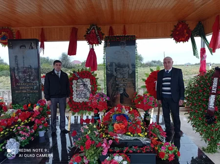 Kürdəmirdə üç şəhidin anım mərasimi keçirilib