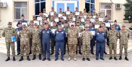 Hərbi Hava Qüvvələrində təkmilləşdirmə kursunun ilk buraxılış mərasimi keçirilib